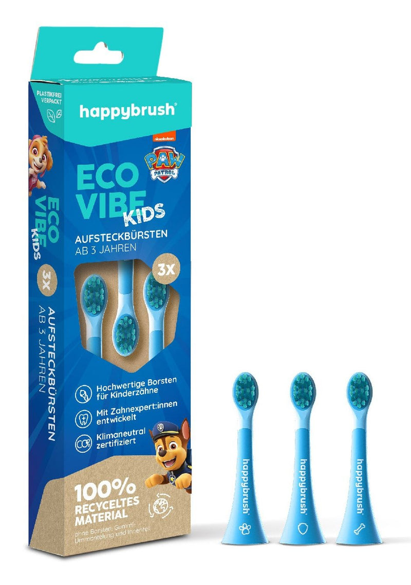 Happybrush Heads Eco Vibe Kids Paw Patrol Blue Claro HAPAW01