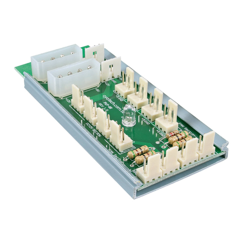 Inline Panel Multipuerto 2X Molex 4 Pines a 12 X 3 Pines Connector Fan 12 Fans