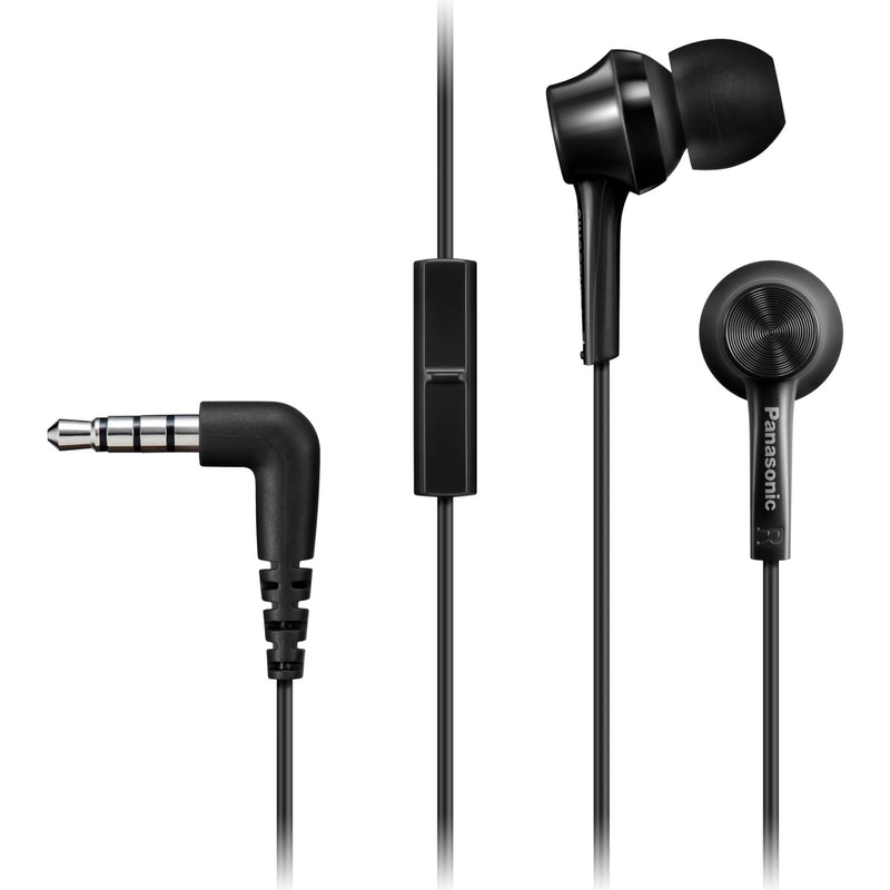 Panasonic Headphones Intrauditivos RP-TCM115E With Microphone Jack 3.5 Black