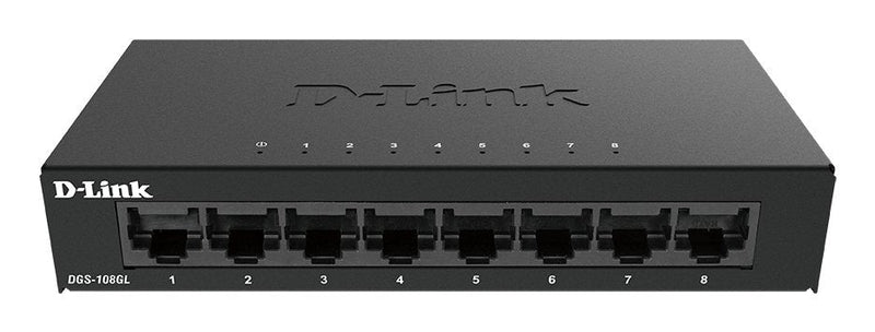 D-link DGS-108GL Switch 8 Ports Gigabit Housing Metal Desktop