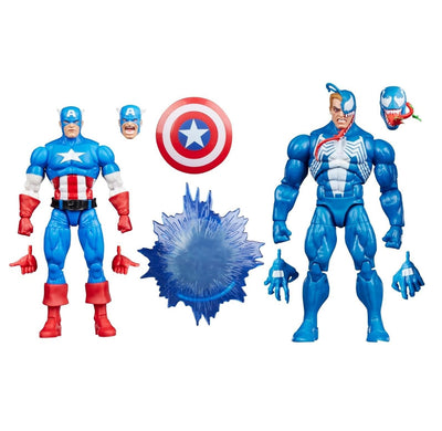 Hasbro Pack 2 Figuras Marvel Legends Gamerverse Captain America Vs Venom — image 1
