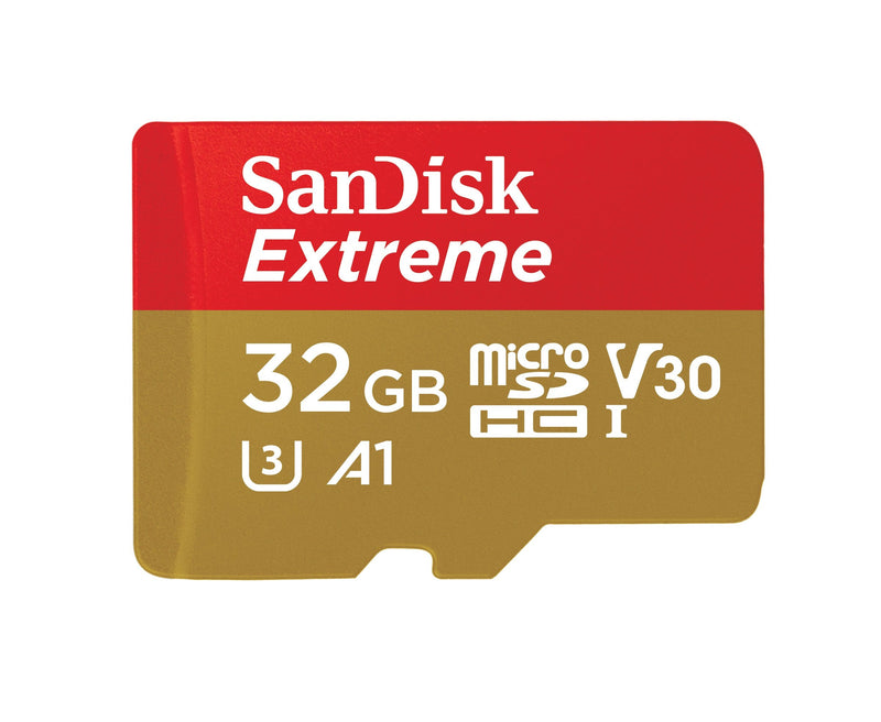 SanDisk Memory Card Extreme 32GB microSD Hc Uhs-i With Adapter Clase 10 100MBS
