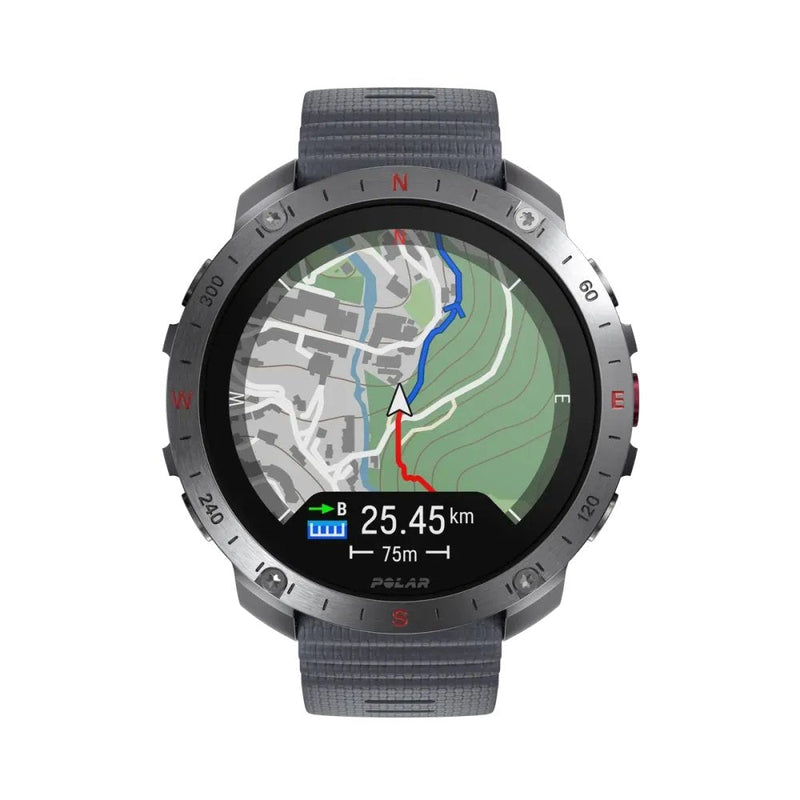 Polar Grit X2 Pro Slr/Gry S-l Sportuhr / Smartwatch Stone Grey