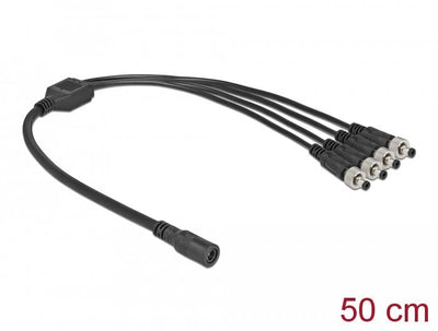 Delock Cable Divisor Cc 5,5 X 2,1MM 1 X Female a 4 X Male Atornillable — image 1