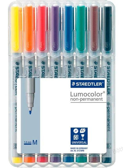 Staedtler Markers Lumocolor M Nonperm 8ST — image 1