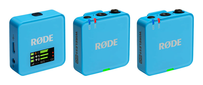 Rode Micrófonos Inalámbrico Go (gen 3), Micrófono Azul Claro WIGOGEN3BLU