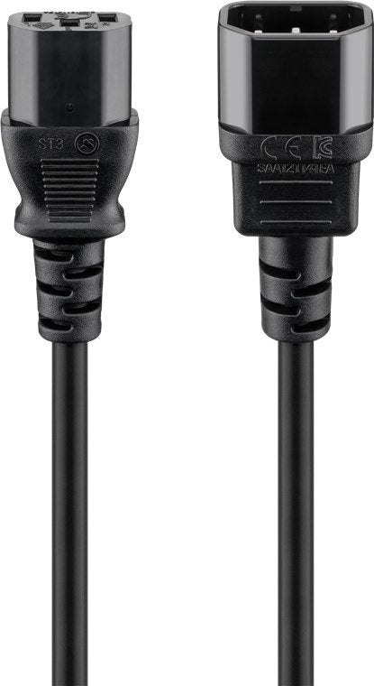 Manhattan 352673 Cable Power IEC320 C14 To C13 10A 1M Black — image 1