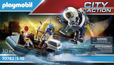 Playmobil 70782 Jetpack Policía: Arresto Ladrón Arte — image 1
