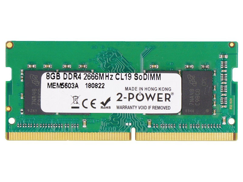 2-POWER Memory SODIMM 8GB DDR4 2666MHZ CL19 SODIMM MEM5603A