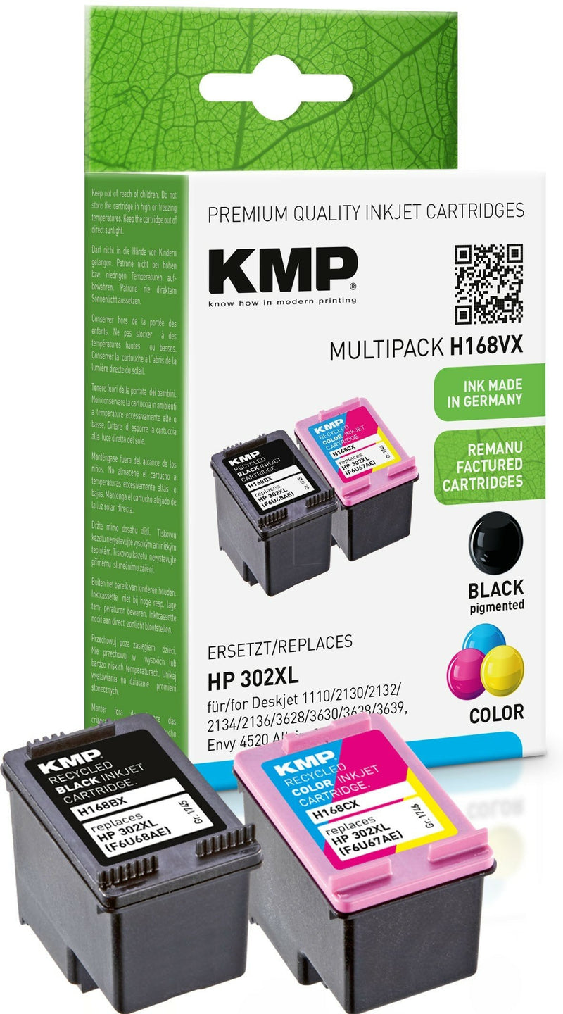 Kmp H168VX HP 302XL Promo Pack Bk/Colour Comp. With HP F6T68AE/F6U67AE