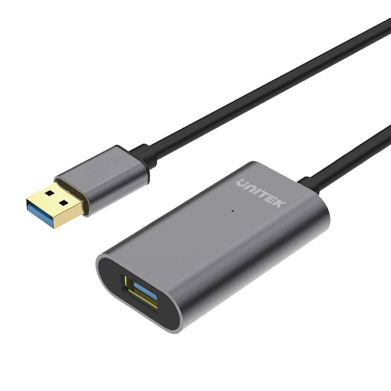 Unitek And -3005 USB Cable 3.0 Extensión Activa, 10M, Aluminium And -3005