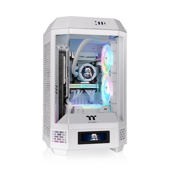 Thermaltake PC Case The Tower 250 White Glass Tempered CA-1Z9-00S6WN-00