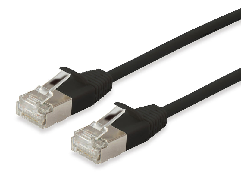 Equip Network Cable CAT.6A Slim F FTP 2x RJ45 1.50M Negro Lszh