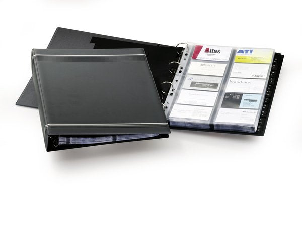 Durable Visitenkarten-carpeta Anillas Antracita