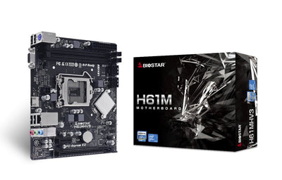 Biostar Motherboard H61MHV3 MATX LGA1155 — image 1