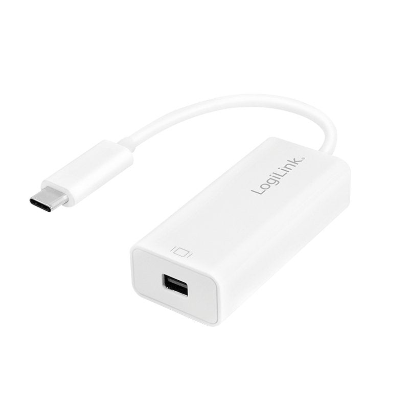 Logilink Adapter USB 3.2 Gen 1X1 To Mini Dp, Usb-c, White