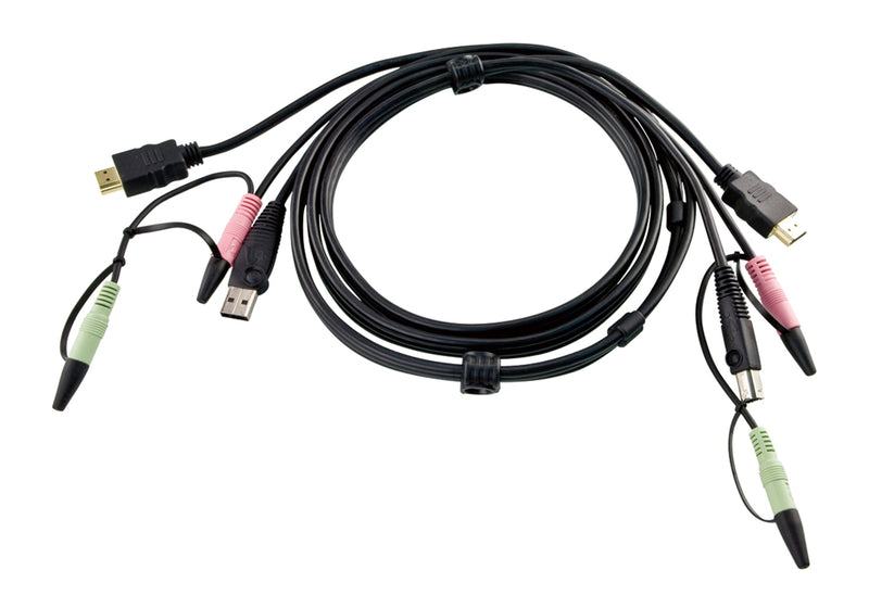 Aten Set Of Cables Kvm, USB + HDMI + Audio, 2L-7D02UH, 1,8M Length