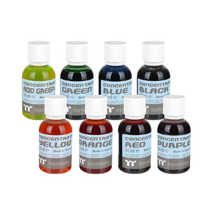 Thermaltake Premium Concentrate - Yellow (paquete 4 Bottles), Refrigerante