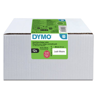 Dymo Labels Nombres Labelwriter Genuine Small 41 X 89MM, 12 Rolls Labels With 300 Labels Cada Uno 2234183 — image 1