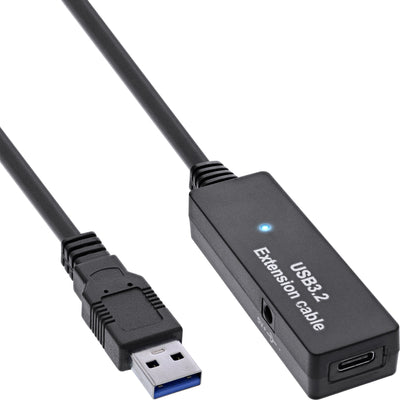 Inline® USB 3.2 GEN.1 Active Extension, USB-A Male a USB-C Female 5M — image 1