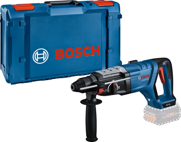 Bosch Drill Percutor Wireless Professional Gbh 18V-28 D Professional Body Only 18 Voltios Xl-boxx Blue/Black W