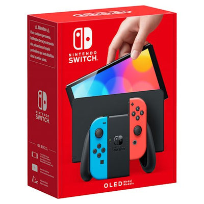 Nintendo Switch Version OLED Blue Neón Red Neón Includes Base 2 Controllers Joy- With — image 1