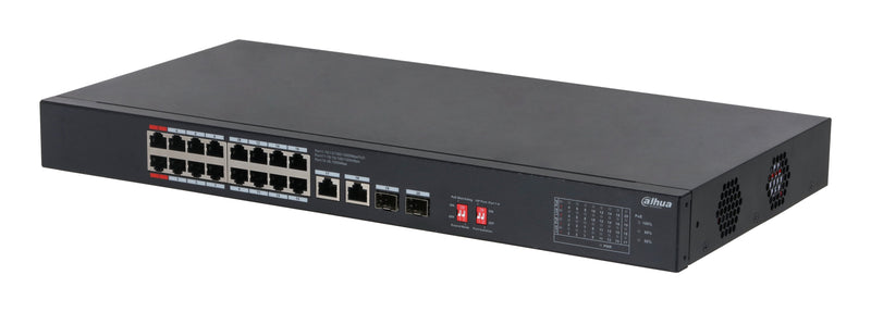 Switch Dahua S3220-16GT-190 Switch Type Unmanaged Rack Mounting Yes Form Factor Desktop 16XRJ-45 Ports RJ-45 P