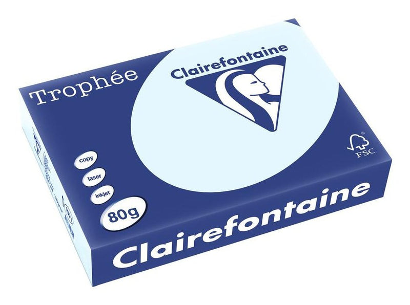 Clairefontaine Paper Copia Trophé And Blue Claro Din A4 80G Qm 500 Hojas