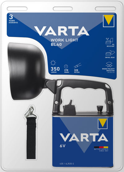 Varta Linterna Work Light LED 435 190LM 4LR25-2 — image 1