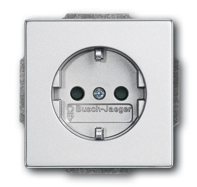 Busch Jaeger 20EUCKS-83 Sockets Power Inserto Future Linear Silver Aluminium — image 1
