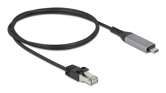 Delock Cable USB LAN USB Type-c a RJ45 Gigabit Ethernet 1M