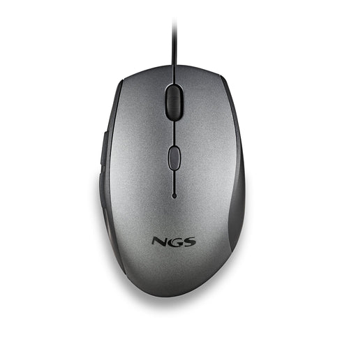 Ngs Mouse Ergonómico Moth Gray Up To 1600 DPI Grey — image 1