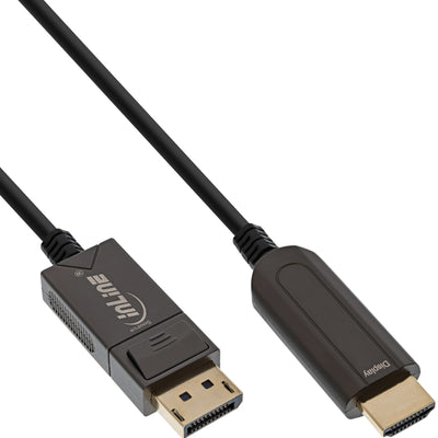 Inline Cable DisplayPort a HDMI Aoc, 4K/60HZ, Black 20M — image 1