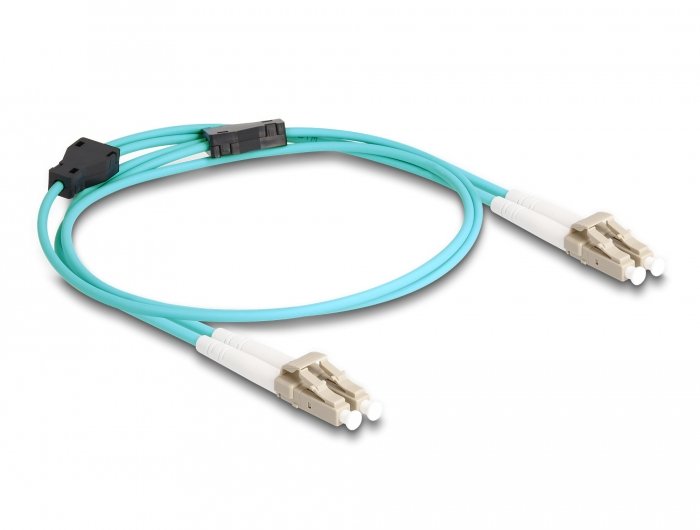Delock 87907 Cable Fibre Optic 1M Lc OM3 Colour Aguamarina