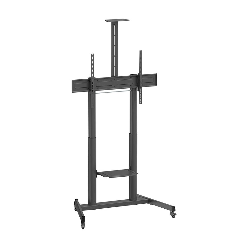 Aisens Stand Floor Eco With Wheels And Manivela, Tray Dvd And Stand Camera Monitor/TV 120KG 60-100, Black