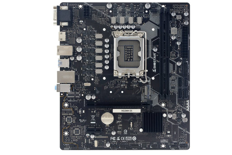 Biostar Motherboard H610MH D5 H610,S1700,MATX, DDR5