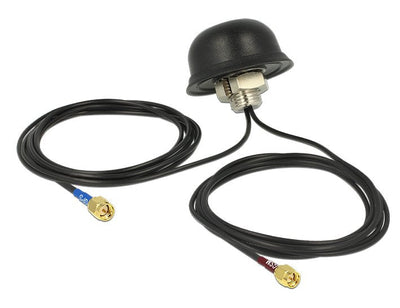 Navilock Multiband GPS Gsm Umts LTE Sma 2 - 5 dBi Antenna 2 X 2M RG-174 Omnidirektional Assembly Tejado Outdoo — image 1