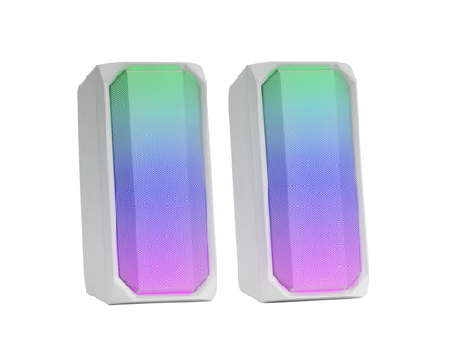 Mars Gaming Speakers With Bluetooth Msrgbw 15W 2.0 White — image 1