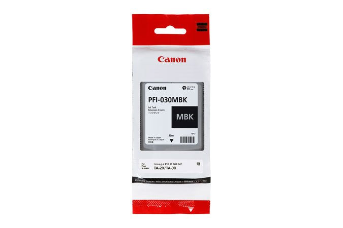 Canon Cartridge Ink Black Matte PFI-030 Black Matte/55ML/ Compatible Plotter Canon TA-20, TA-30
