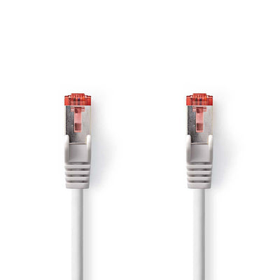 Nedis CAT.6 Cable RJ45 Connector Male RJ45 Connector Male S/FTP 7.50M Round Lszh Grey Bag Plastic — image 1