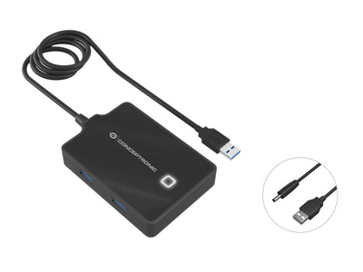 Conceptronic USB Hub 4 Ports 3.0 - 4X3 Power Supply Sw — image 1