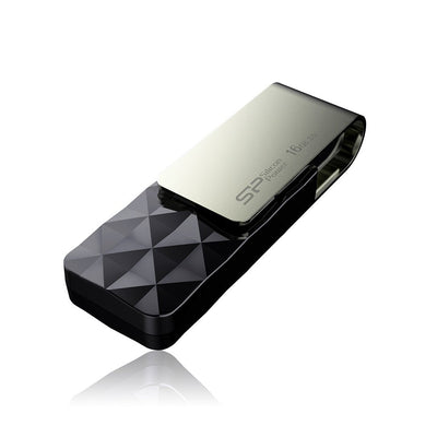 USB Flash Drive Silicone Power 16GB USB 3.0 B30 Black — image 1