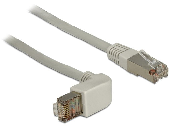 Delock 83515 Network Cable RJ45 CAT.5E Sf/UTP Acodado Hacia Arriba / Recto 1M