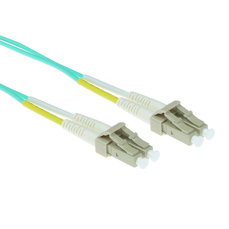 0.25 Meter Lszh Multimode 50 125 OM3 Fiber Patch Cable Duplex With Lc Connectors