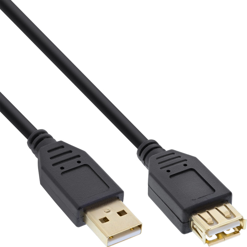 Inline Cable Extensión USB 2.0 Type a Male a Female Black 1M
