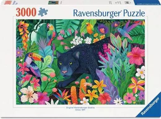 Ravensburger Puzzle Panther Im Blühenden Dschungel (3000 Teile) 12001748