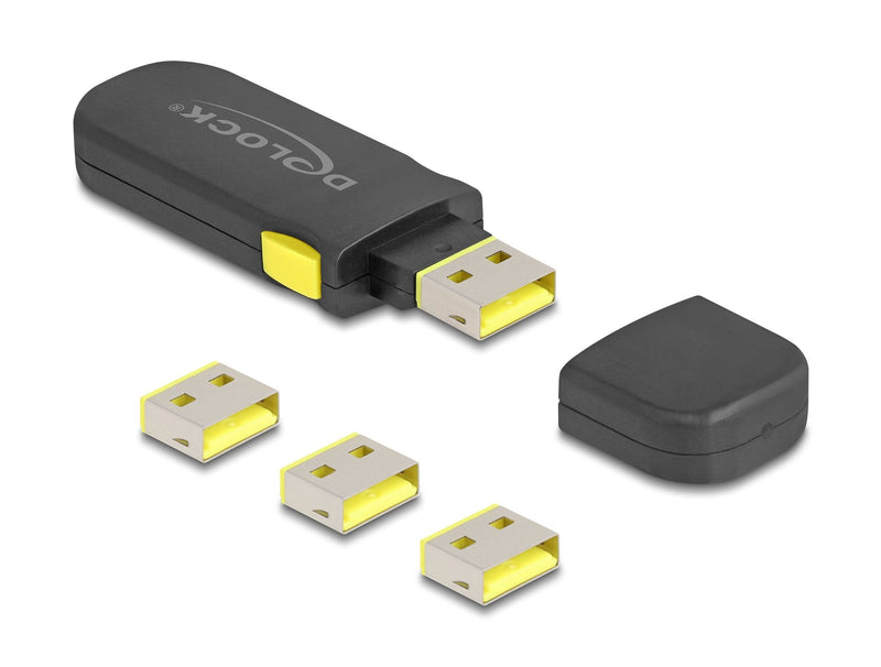 Delock USB Port Blocker Set USB Tipo-a Connector Female 4 Units