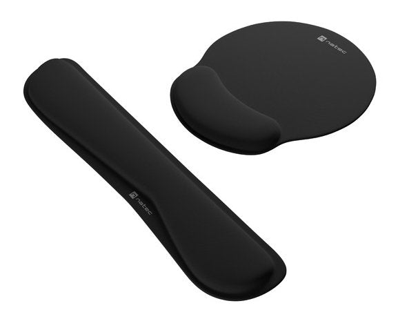 Natec Pack Mouse Pad And Wrist Rest Chipmunk 2-IN-1 Ergonom Set Acolchado Bl