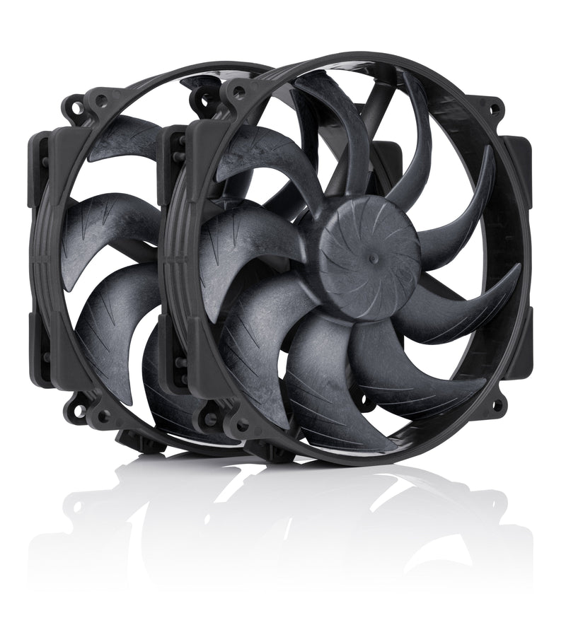 NF-A14X25R G2 PWM SX2-PP Chromax.black - Set Fans Dobles, Black
