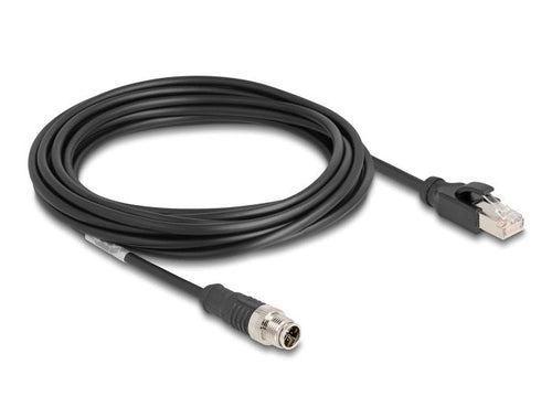 Delock 80868 Cable M12 Codificado X 8 Pin Male a RJ45 Male Pvc 5M — image 1